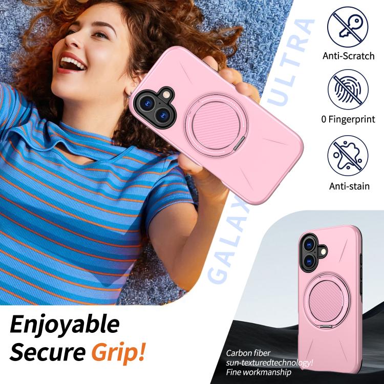 For iPhone 17 Kalebol Magnetic MagSafe Rotation Holder PC Phone Case