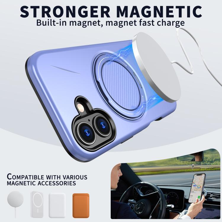 For iPhone 17 Kalebol Magnetic MagSafe Rotation Holder PC Phone Case