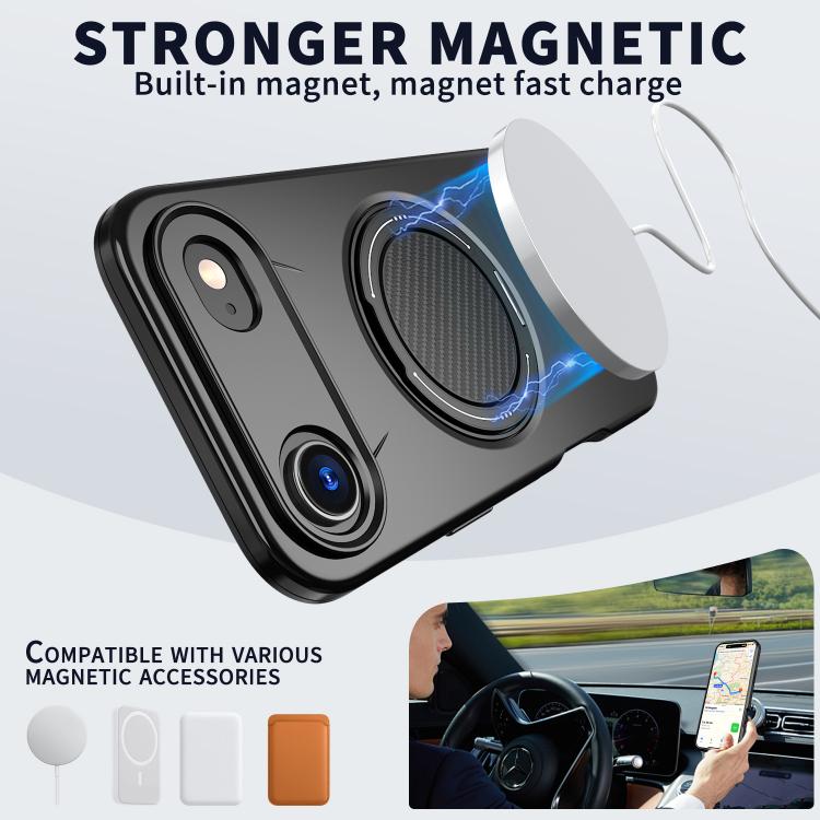 For iPhone Air Kalebol Magnetic MagSafe Rotation Holder PC Phone Case