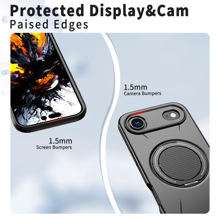 For iPhone Air Kalebol Magnetic MagSafe Rotation Holder PC Phone Case