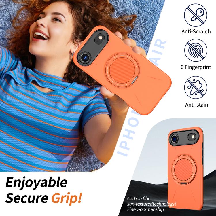 For iPhone Air Kalebol Magnetic MagSafe Rotation Holder PC Phone Case