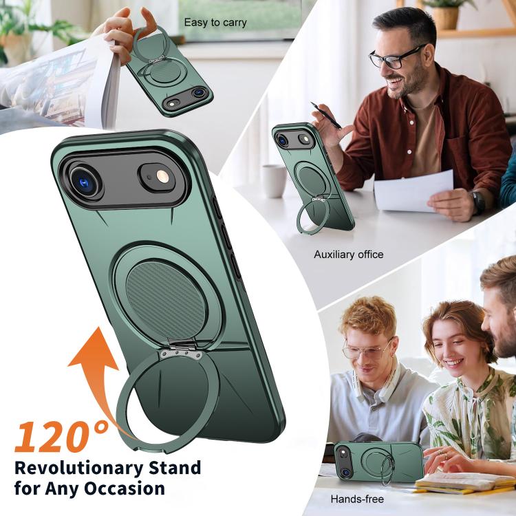 For iPhone Air Kalebol Magnetic MagSafe Rotation Holder PC Phone Case