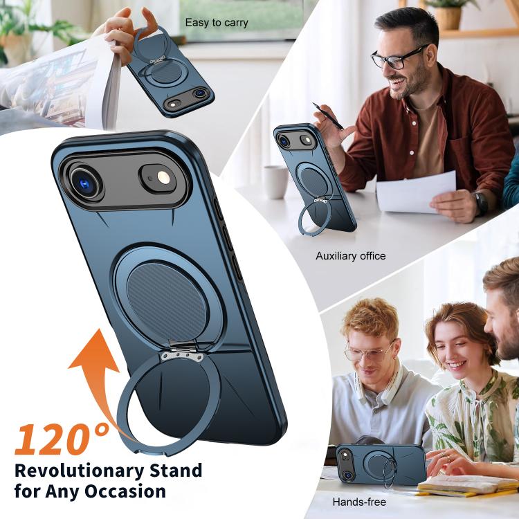 For iPhone Air Kalebol Magnetic MagSafe Rotation Holder PC Phone Case