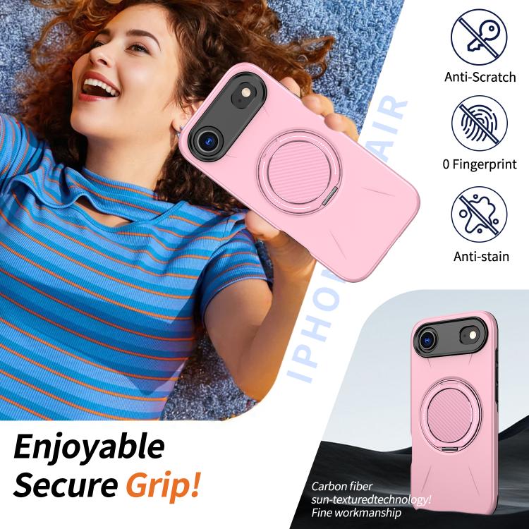 For iPhone Air Kalebol Magnetic MagSafe Rotation Holder PC Phone Case
