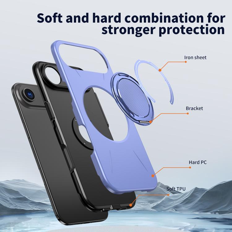 For iPhone Air Kalebol Magnetic MagSafe Rotation Holder PC Phone Case