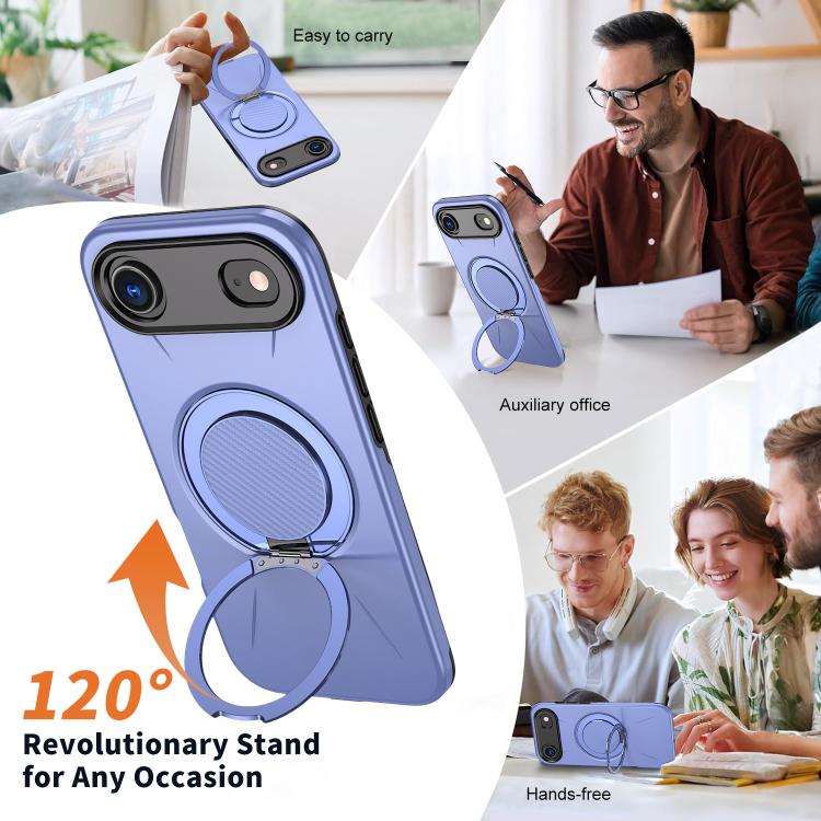 For iPhone Air Kalebol Magnetic MagSafe Rotation Holder PC Phone Case