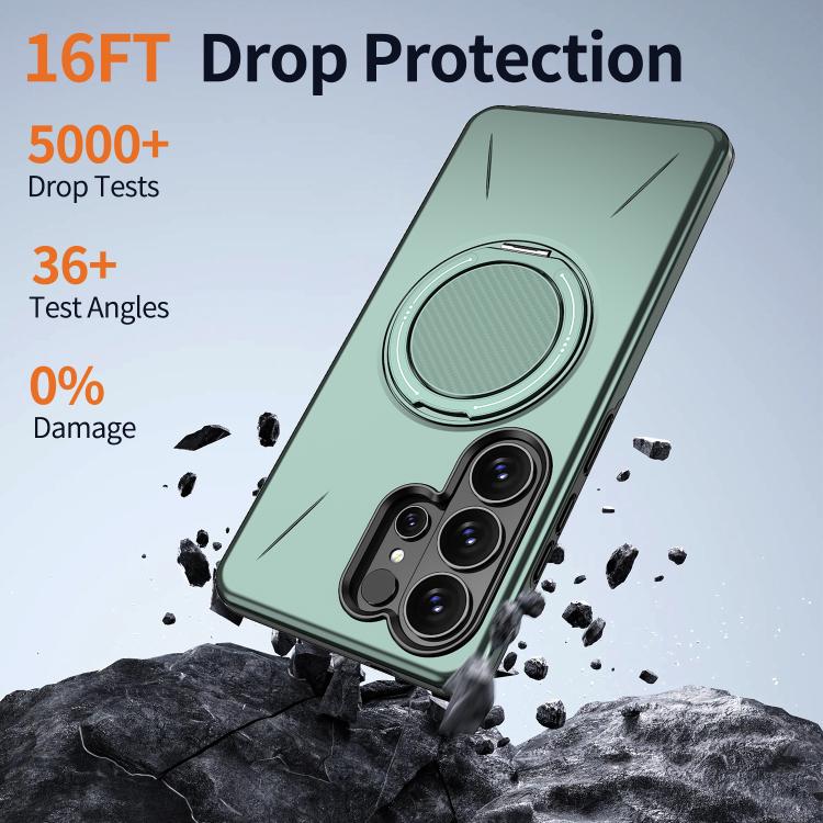 For Samsung Galaxy S26 Ultra 5G Kalebol Magnetic MagSafe Rotation Holder PC Phone Case