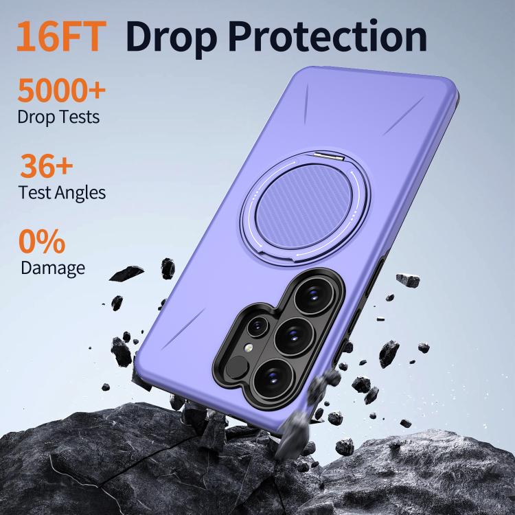 For Samsung Galaxy S26 Ultra 5G Kalebol Magnetic MagSafe Rotation Holder PC Phone Case