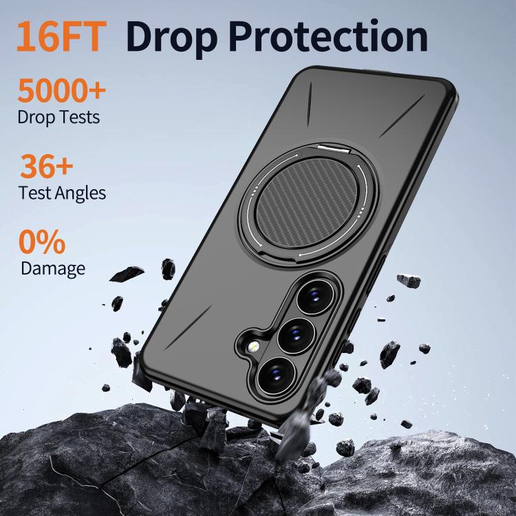 For Samsung Galaxy S26 5G Kalebol Magnetic MagSafe Rotation Holder PC Phone Case