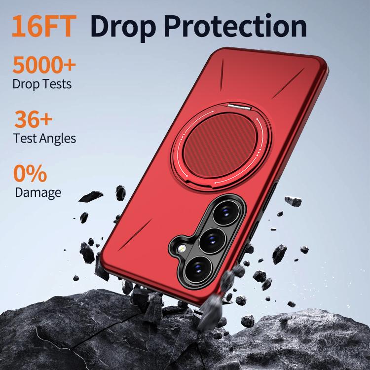 For Samsung Galaxy S26 5G Kalebol Magnetic MagSafe Rotation Holder PC Phone Case
