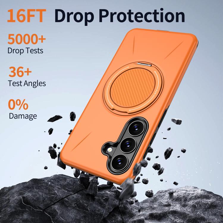 For Samsung Galaxy S26 5G Kalebol Magnetic MagSafe Rotation Holder PC Phone Case