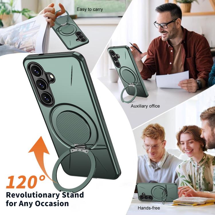 For Samsung Galaxy S26 5G Kalebol Magnetic MagSafe Rotation Holder PC Phone Case