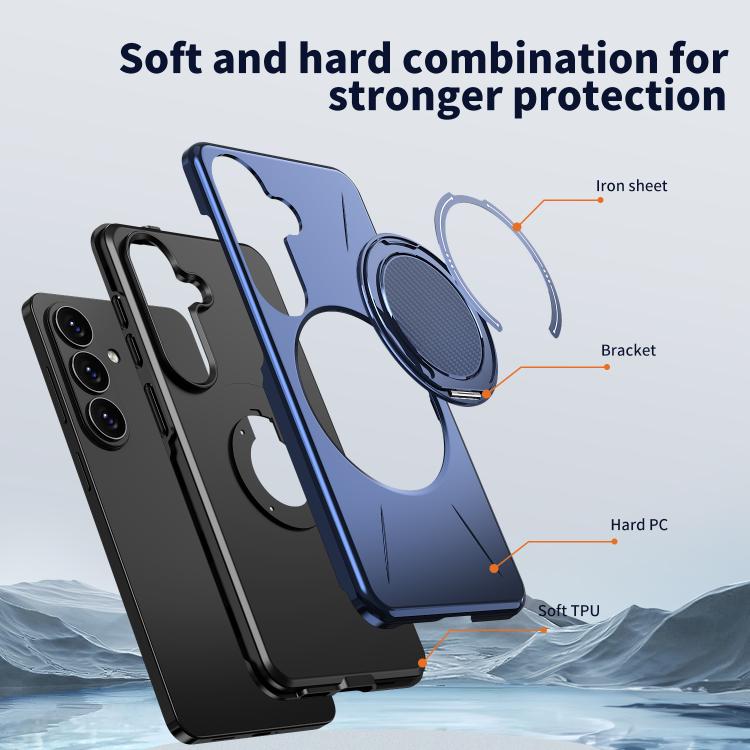 For Samsung Galaxy S26 5G Kalebol Magnetic MagSafe Rotation Holder PC Phone Case