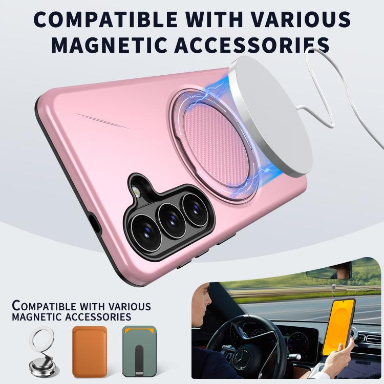 For Samsung Galaxy S26 5G Kalebol Magnetic MagSafe Rotation Holder PC Phone Case