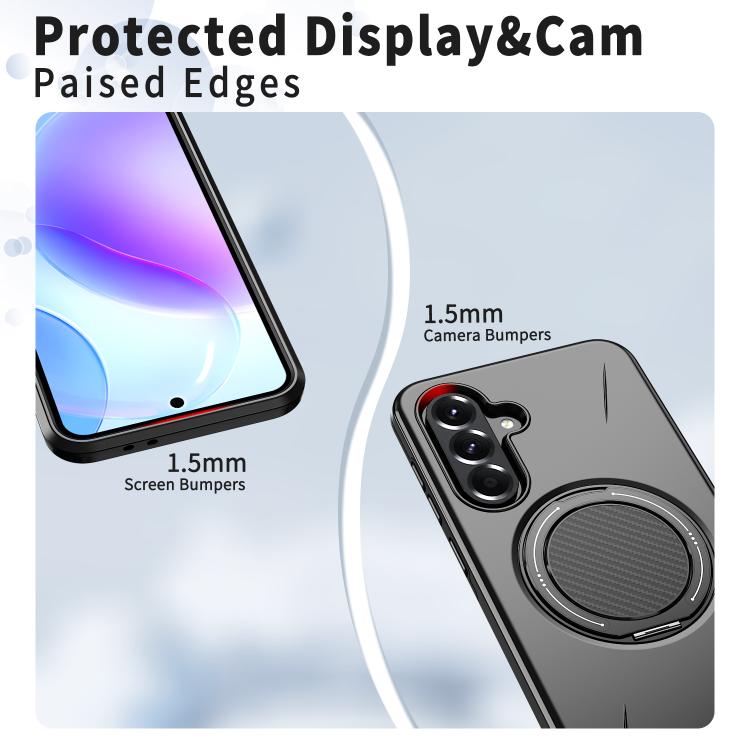 For Samsung Galaxy A37 5G Kalebol Magnetic MagSafe Rotation Holder PC Phone Case