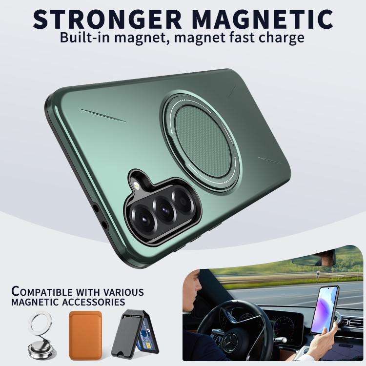 For Samsung Galaxy A37 5G Kalebol Magnetic MagSafe Rotation Holder PC Phone Case