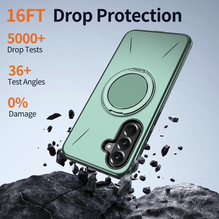 For Samsung Galaxy A37 5G Kalebol Magnetic MagSafe Rotation Holder PC Phone Case