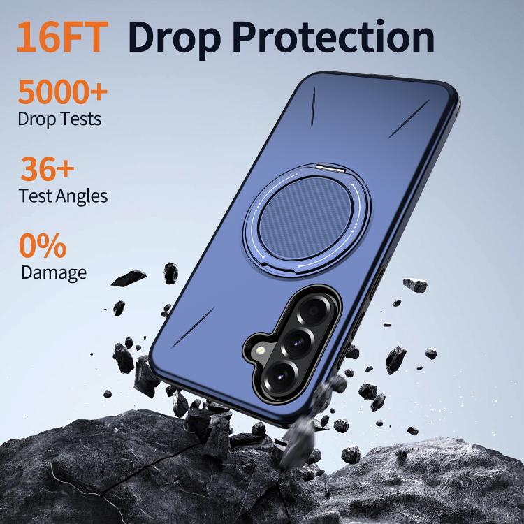 For Samsung Galaxy A37 5G Kalebol Magnetic MagSafe Rotation Holder PC Phone Case