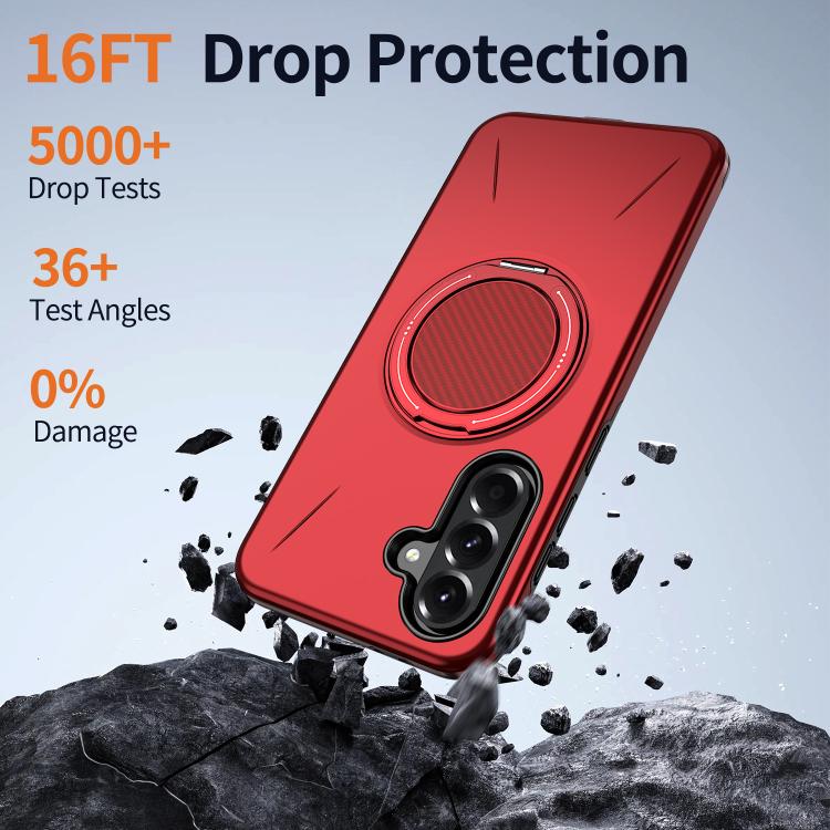For Samsung Galaxy A57 5G Kalebol Magnetic MagSafe Rotation Holder PC Phone Case