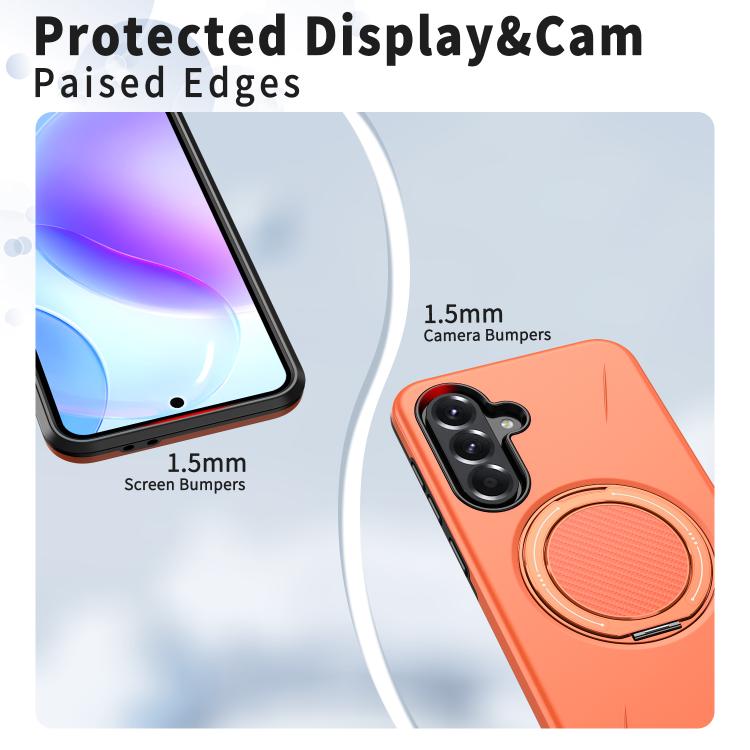 For Samsung Galaxy A57 5G Kalebol Magnetic MagSafe Rotation Holder PC Phone Case