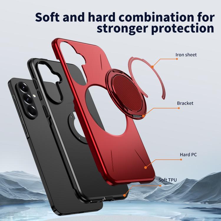 For Samsung Galaxy A16 4G / 5G Kalebol Magnetic MagSafe Rotation Holder PC Phone Case