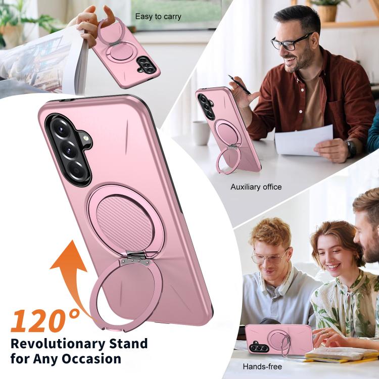 For Samsung Galaxy A16 4G / 5G Kalebol Magnetic MagSafe Rotation Holder PC Phone Case