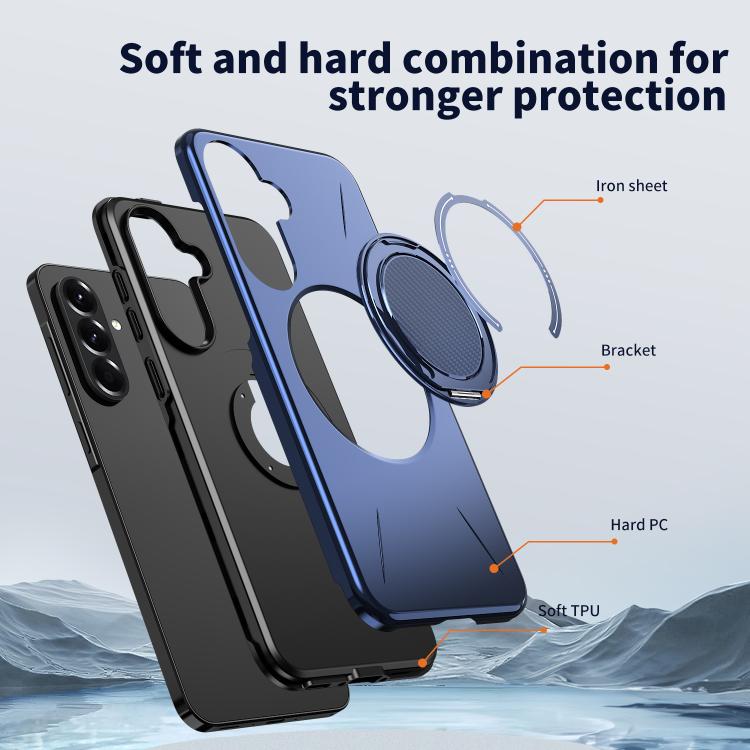 For Samsung Galaxy A26 5G Kalebol Magnetic MagSafe Rotation Holder PC Phone Case