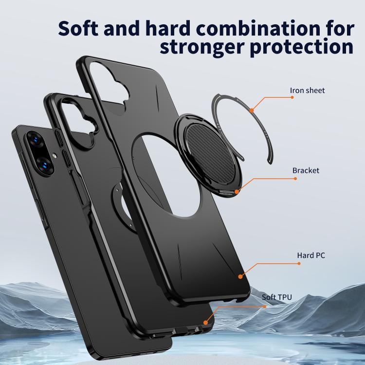 For Samsung Galaxy A07 4G Kalebol Magnetic MagSafe Rotation Holder PC Phone Case