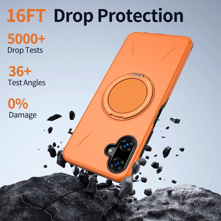 For Samsung Galaxy A07 4G Kalebol Magnetic MagSafe Rotation Holder PC Phone Case