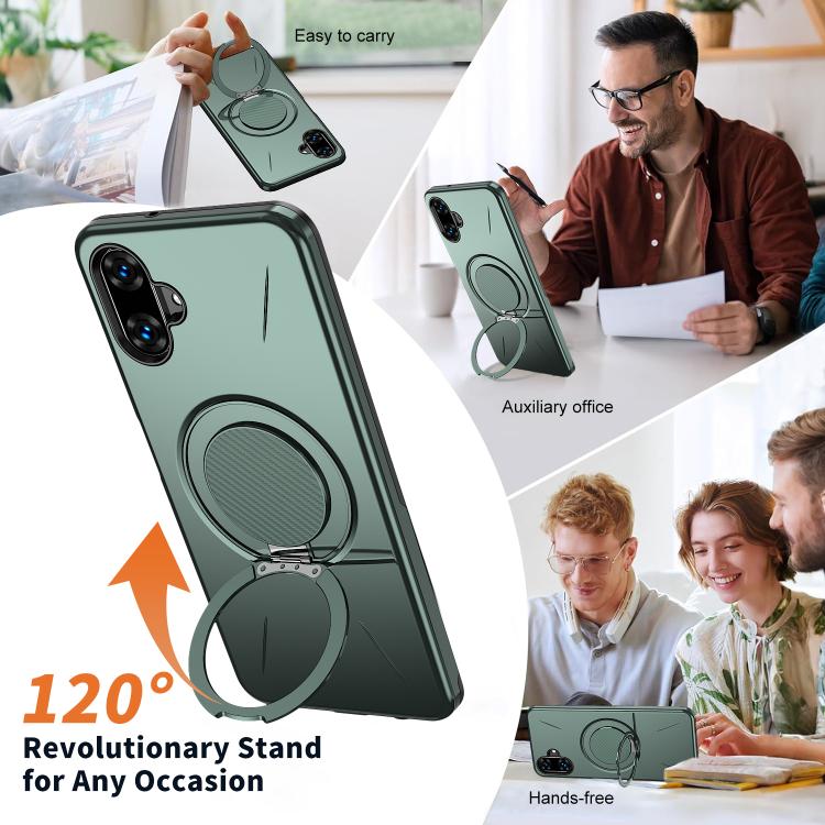 For Samsung Galaxy A07 4G Kalebol Magnetic MagSafe Rotation Holder PC Phone Case