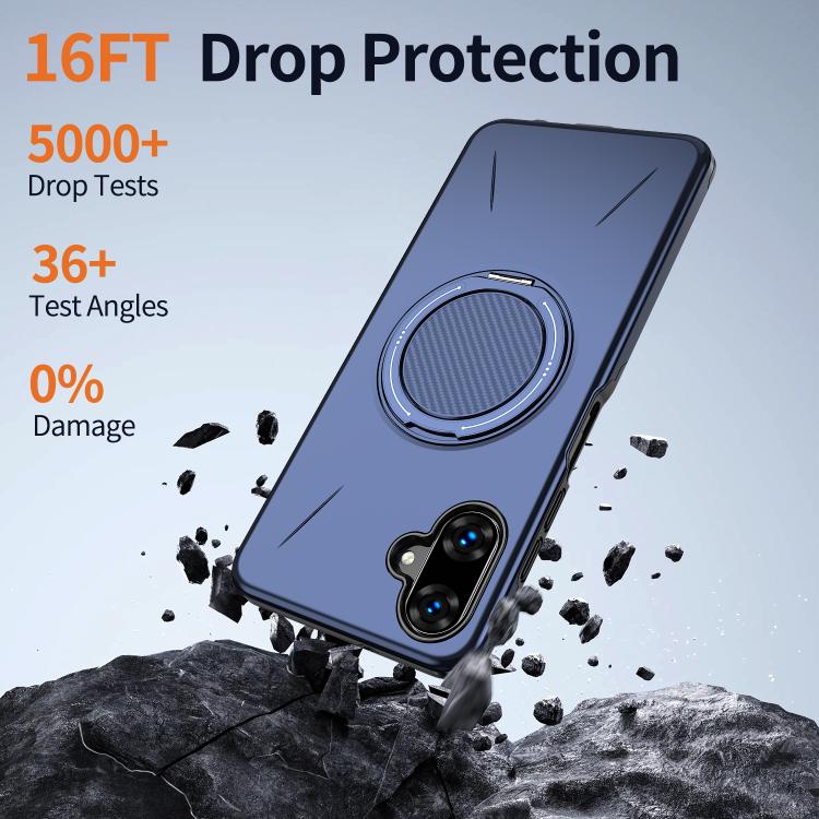 For Samsung Galaxy A07 4G Kalebol Magnetic MagSafe Rotation Holder PC Phone Case