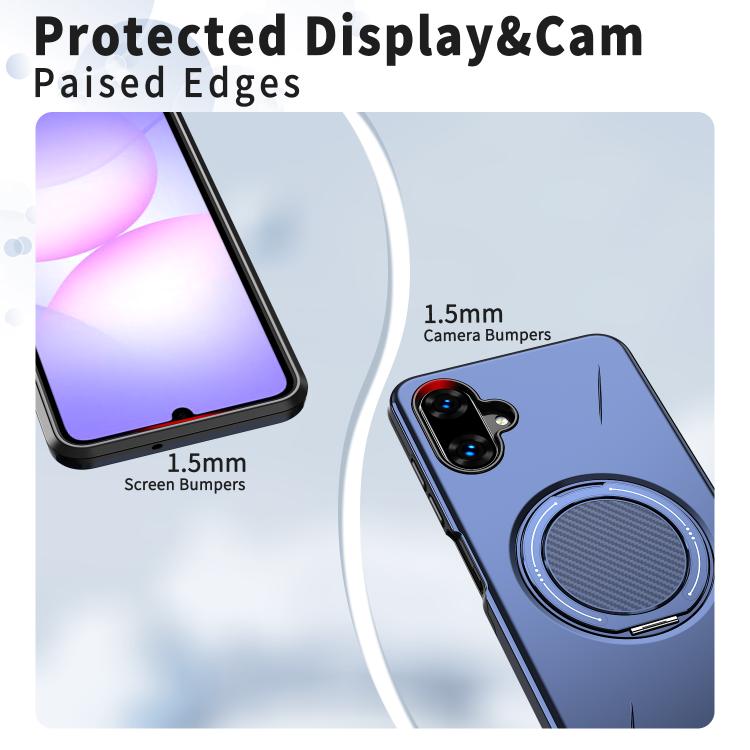 For Samsung Galaxy A07 4G Kalebol Magnetic MagSafe Rotation Holder PC Phone Case