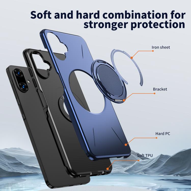 For Samsung Galaxy A07 4G Kalebol Magnetic MagSafe Rotation Holder PC Phone Case