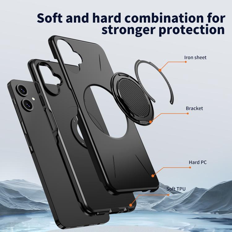 For Samsung Galaxy A06 4G / 5G Kalebol Magnetic MagSafe Rotation Holder PC Phone Case