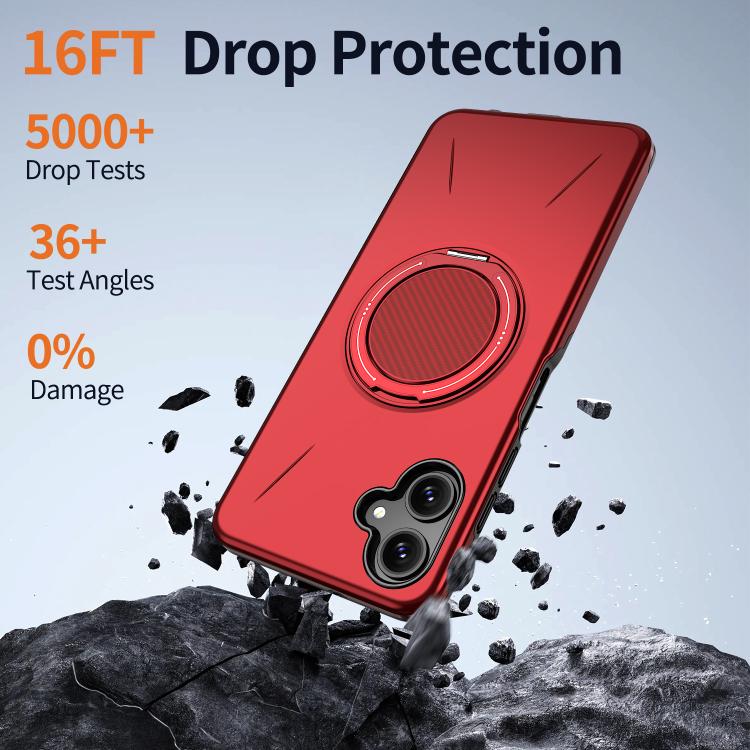 For Samsung Galaxy A06 4G / 5G Kalebol Magnetic MagSafe Rotation Holder PC Phone Case