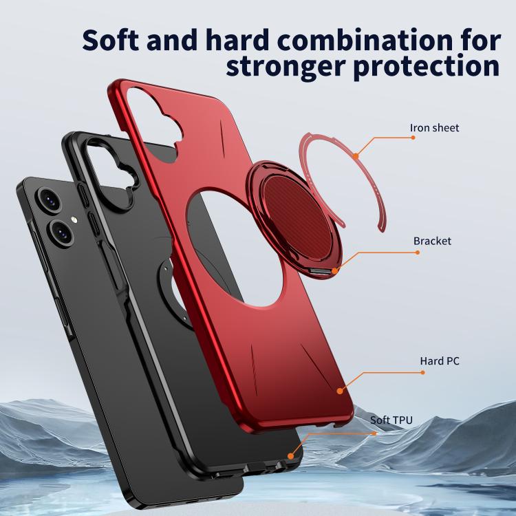 For Samsung Galaxy A06 4G / 5G Kalebol Magnetic MagSafe Rotation Holder PC Phone Case