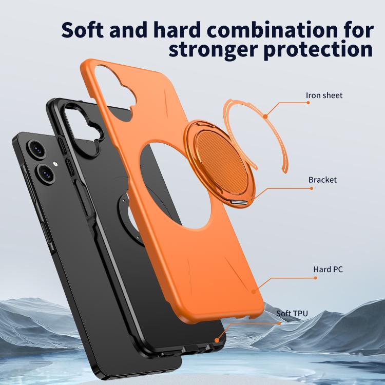 For Samsung Galaxy A06 4G / 5G Kalebol Magnetic MagSafe Rotation Holder PC Phone Case