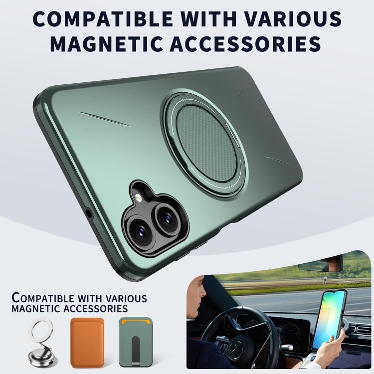 For Samsung Galaxy A06 4G / 5G Kalebol Magnetic MagSafe Rotation Holder PC Phone Case