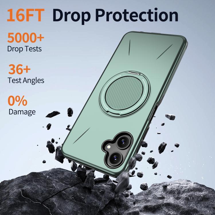 For Samsung Galaxy A06 4G / 5G Kalebol Magnetic MagSafe Rotation Holder PC Phone Case