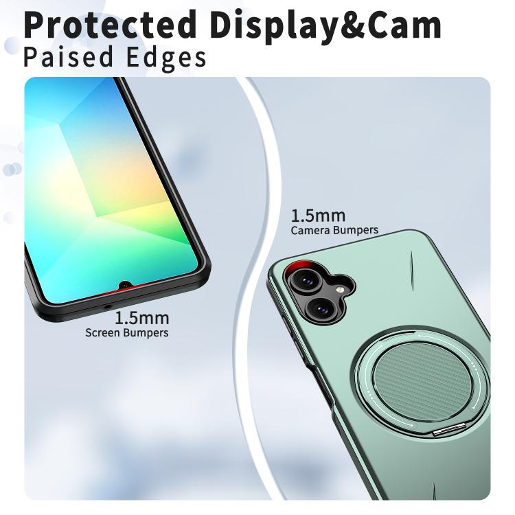 For Samsung Galaxy A06 4G / 5G Kalebol Magnetic MagSafe Rotation Holder PC Phone Case