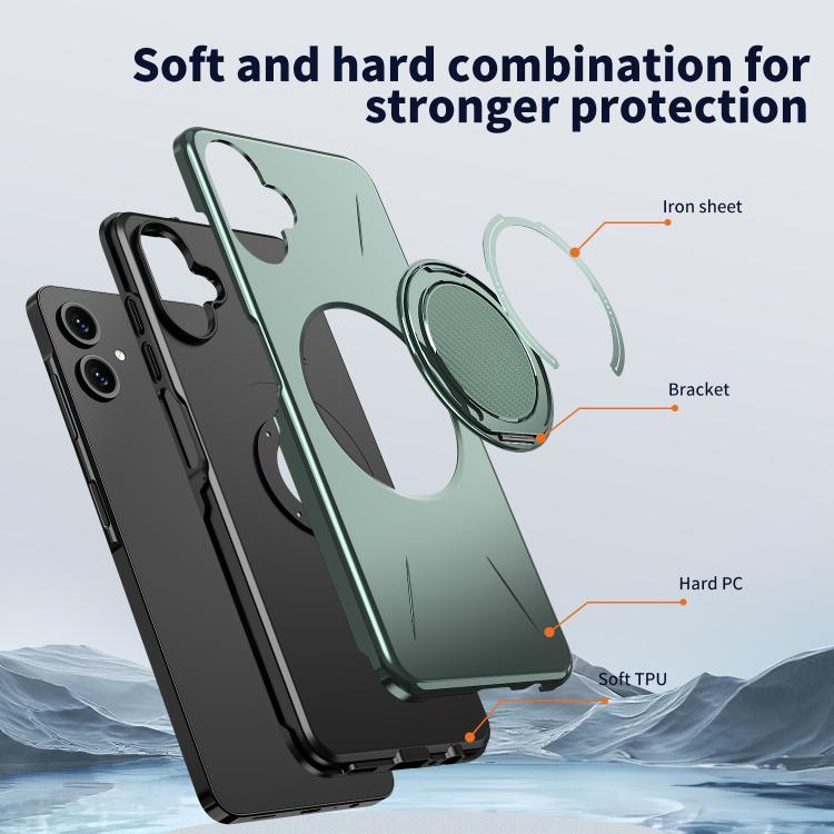 For Samsung Galaxy A06 4G / 5G Kalebol Magnetic MagSafe Rotation Holder PC Phone Case
