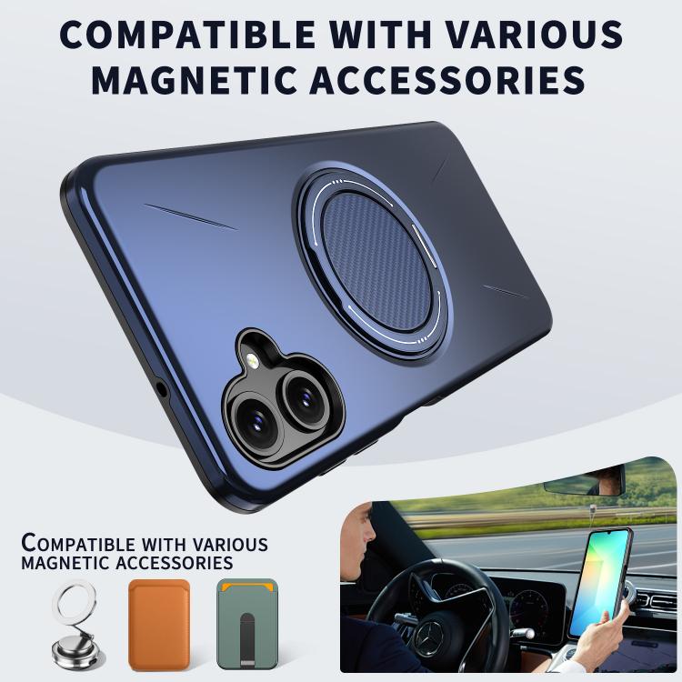 For Samsung Galaxy A06 4G / 5G Kalebol Magnetic MagSafe Rotation Holder PC Phone Case