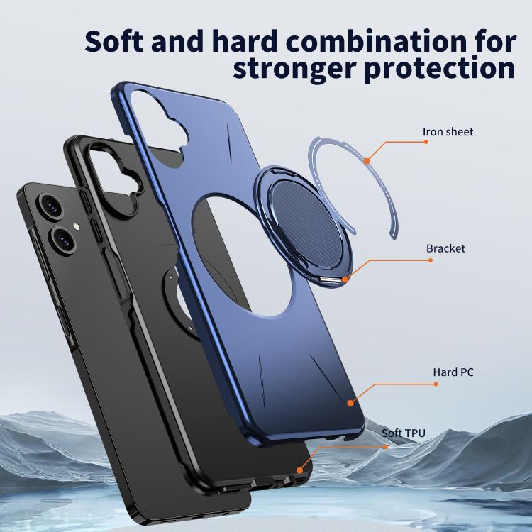 For Samsung Galaxy A06 4G / 5G Kalebol Magnetic MagSafe Rotation Holder PC Phone Case