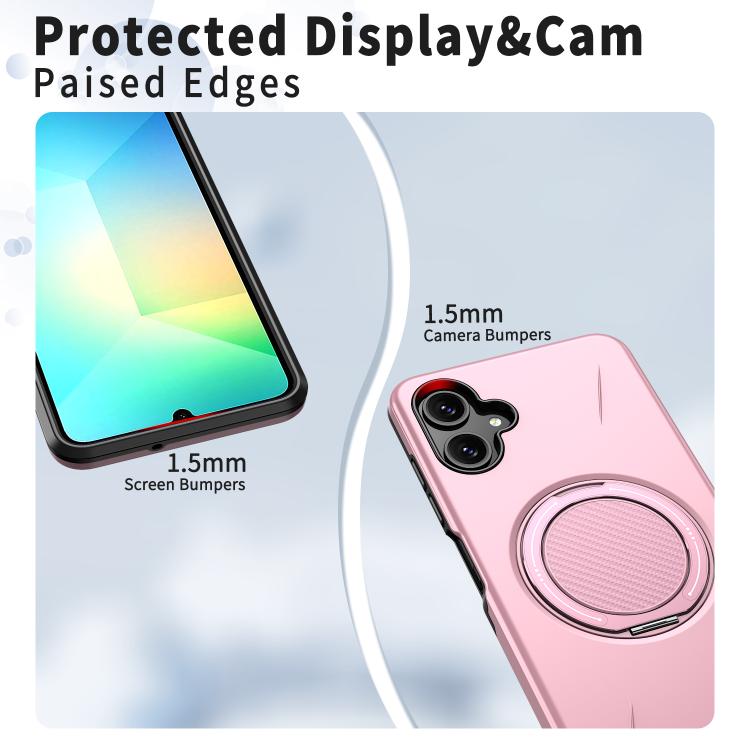 For Samsung Galaxy A06 4G / 5G Kalebol Magnetic MagSafe Rotation Holder PC Phone Case