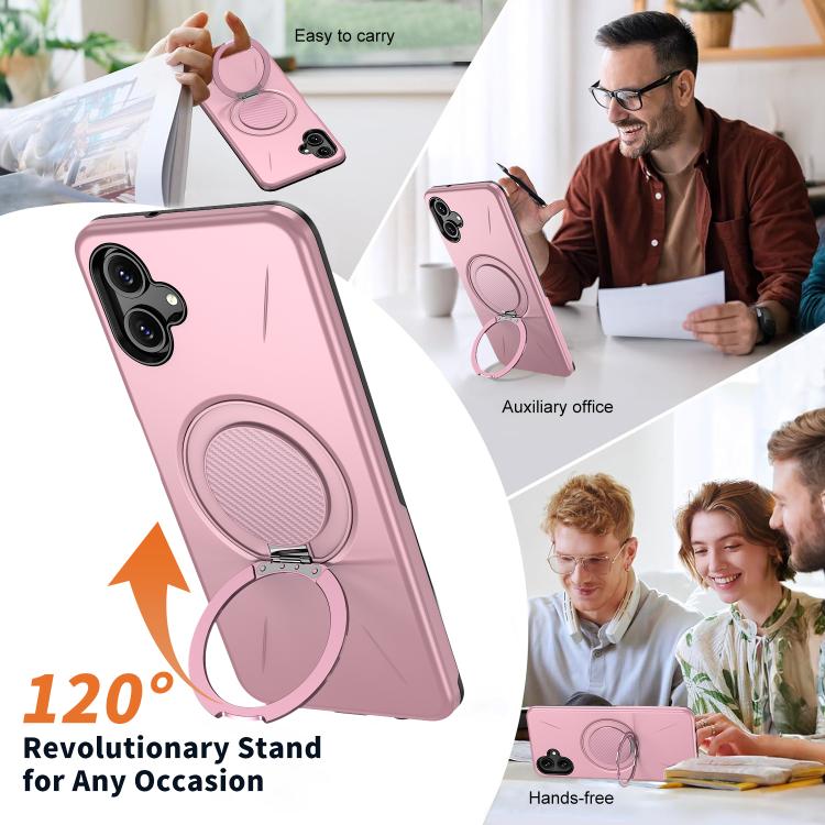 For Samsung Galaxy A06 4G / 5G Kalebol Magnetic MagSafe Rotation Holder PC Phone Case