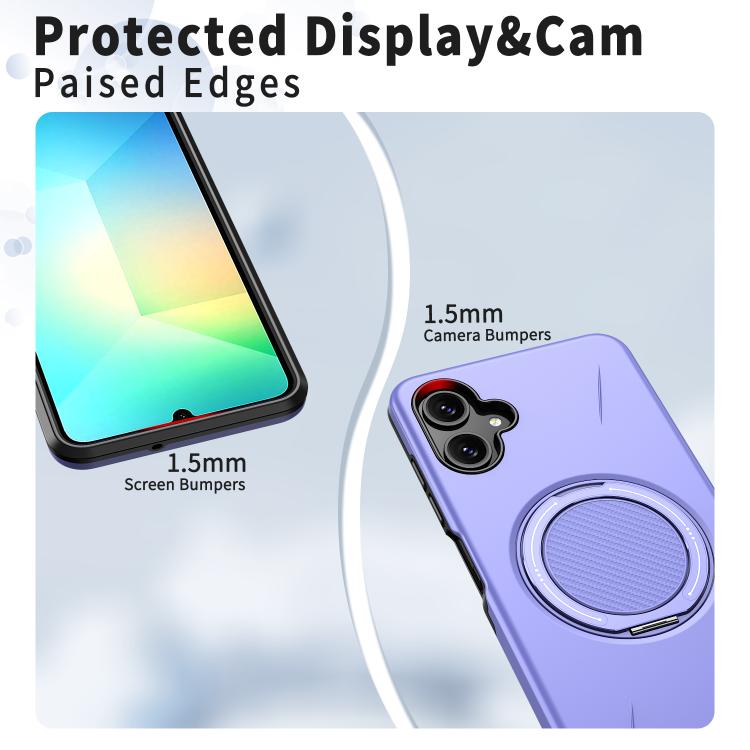 For Samsung Galaxy A06 4G / 5G Kalebol Magnetic MagSafe Rotation Holder PC Phone Case