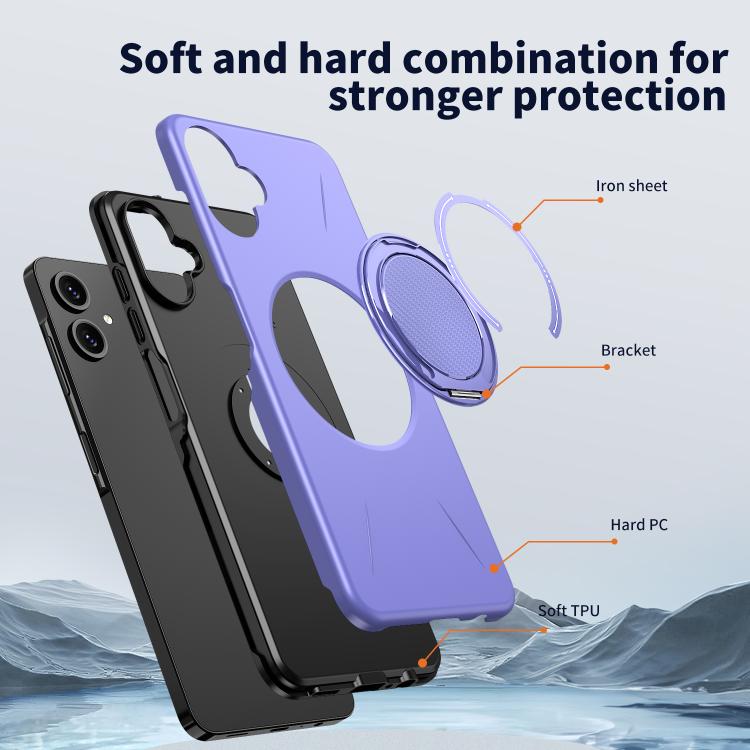 For Samsung Galaxy A06 4G / 5G Kalebol Magnetic MagSafe Rotation Holder PC Phone Case