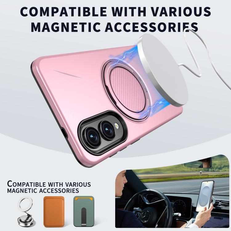 For Samsung Galaxy S25 Edge 5G Kalebol Magnetic MagSafe Rotation Holder PC Phone Case