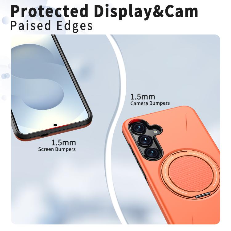 For Samsung Galaxy S23 5G Kalebol Magnetic MagSafe Rotation Holder PC Phone Case