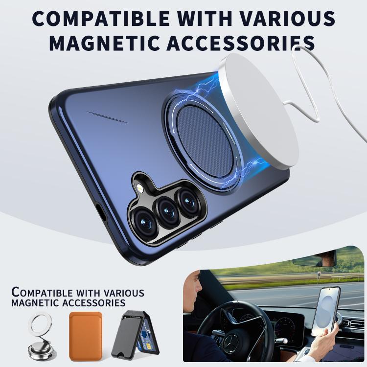For Samsung Galaxy S23 5G Kalebol Magnetic MagSafe Rotation Holder PC Phone Case